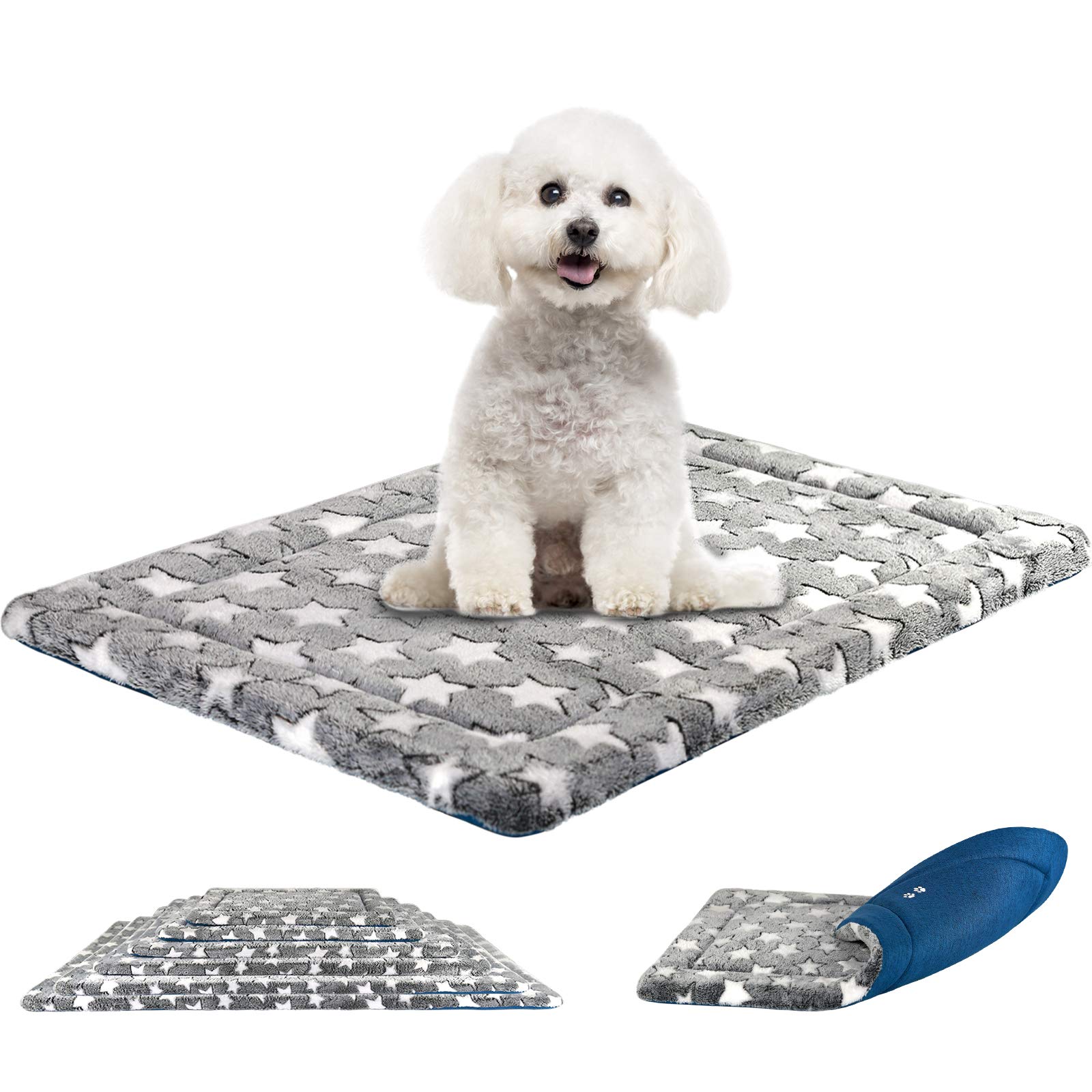 Dog Crate Pad Kroser Fancy Reversível Tapete Reversível Para Cães Pequenos