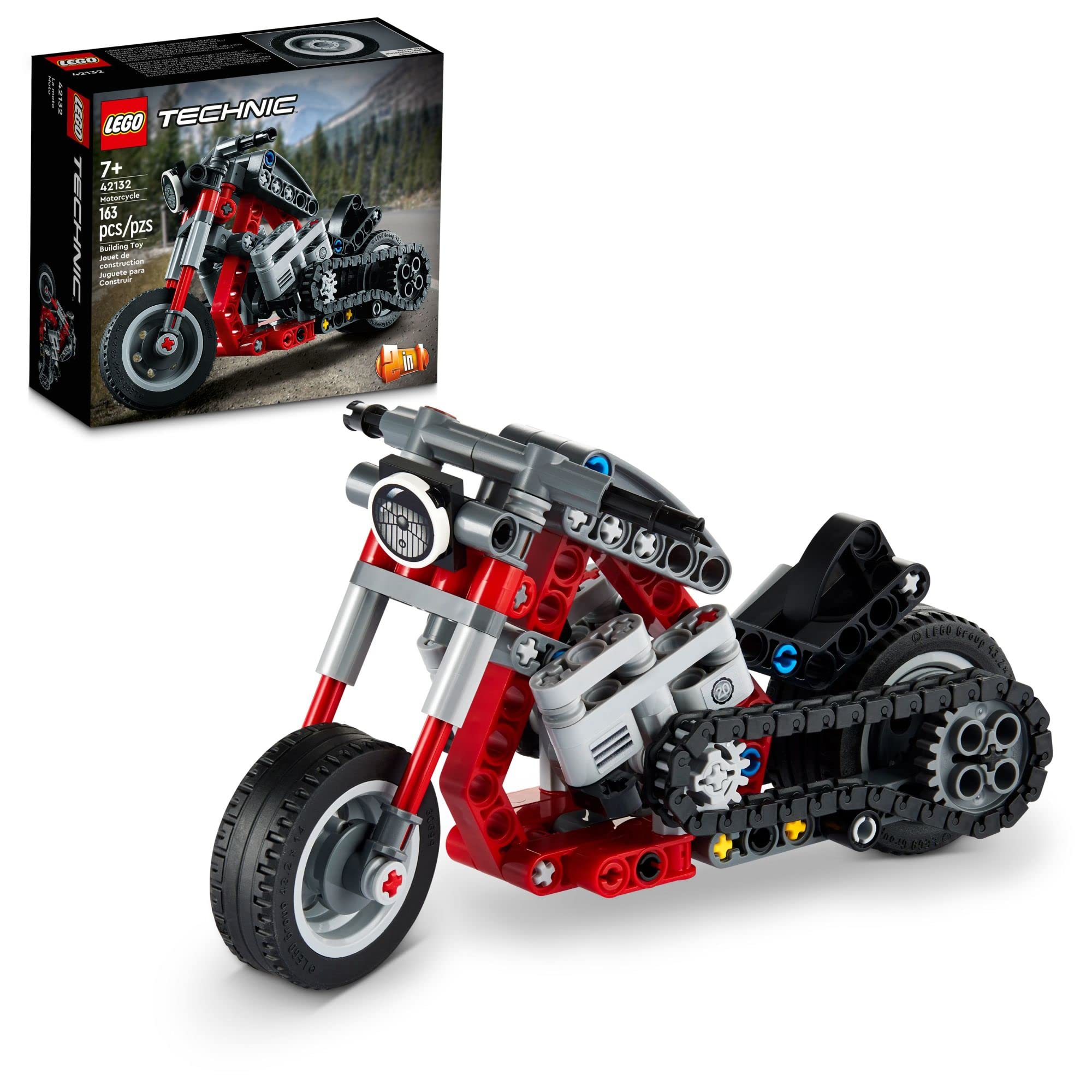 Kit De Construção Lego Technic Adventure Bike 42132 Para Crianças A Partir De 7 Anos