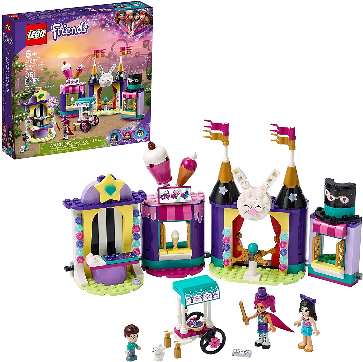 Kit De Construção Lego Friends Magical Funfair Stalls 41687 361 Unidades