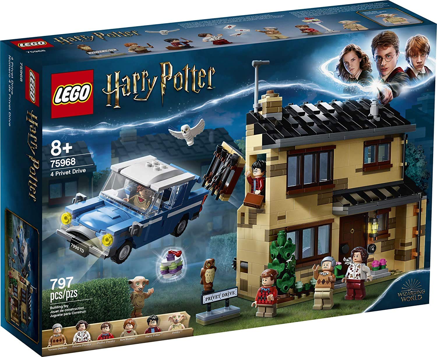 Brinquedo Lego Harry Potter 4 Privet Drive 75968 House Com Ford Anglia