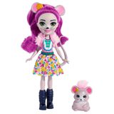 Boneco Doll Enchantimals Mayla Mouse Com Fondue De 15 Cm - Mattel