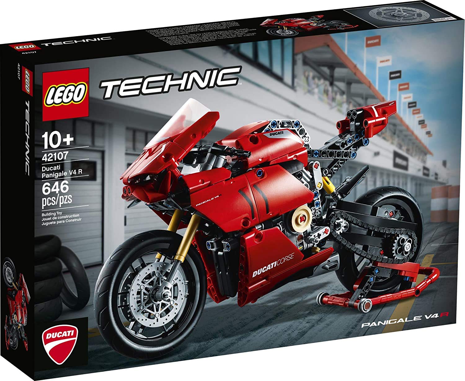 Conjunto De Construção Lego Technic Ducati Panigale V4 R 42107