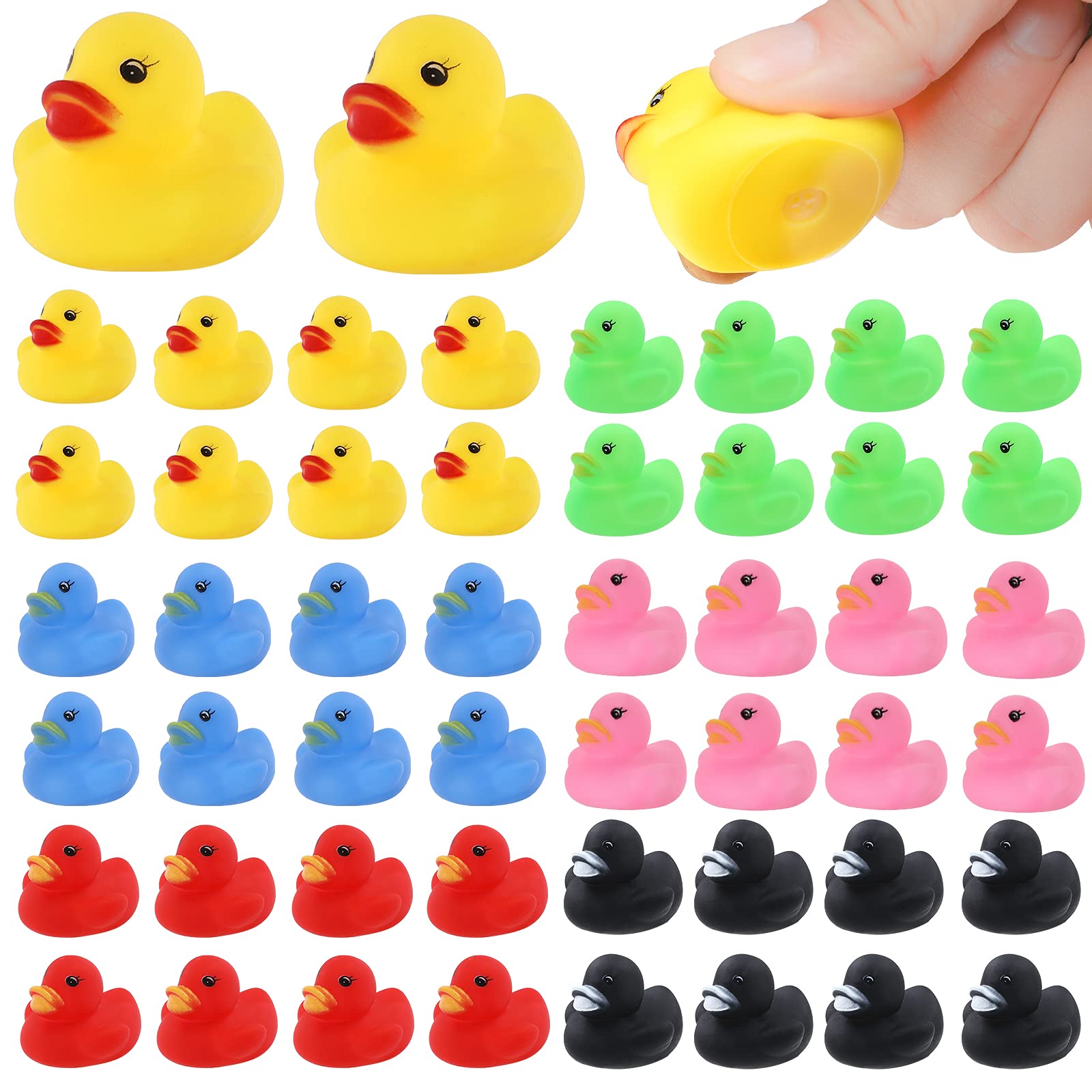 Brinquedos De Banho De Borracha Para Pato Louhua 50pcs Mini Ducks Bulk Para Crianças