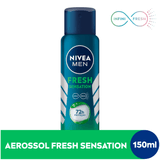 Nivea Men Desodorante Antitranspirante Aerossol Fresh Sensation 150ml