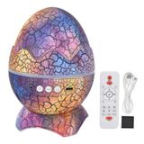 Projetor Led Star Dinosaur Egg Com Luz Noturna Bluetooth