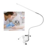 Lâmpada De Mesa Delaman Led Eye-caring Com Braçadeira Usb Recarregável
