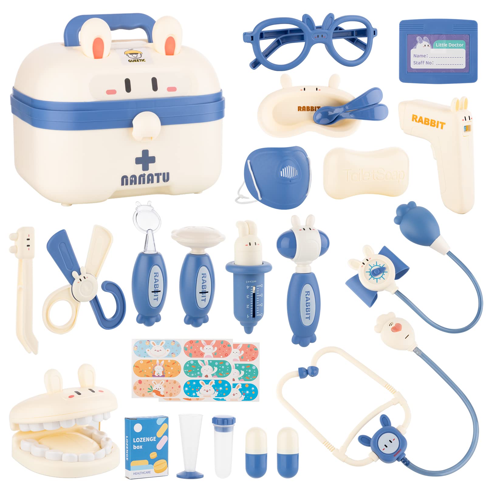 Brinquedos Educativos Doctor Kit Gueetic Pretend Play Para Crianças De 3 A 8 Anos