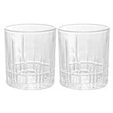 Jogo De Copos De Cristal De Whisky Transparente Calcutá 330ml 2 Peças - Lyor