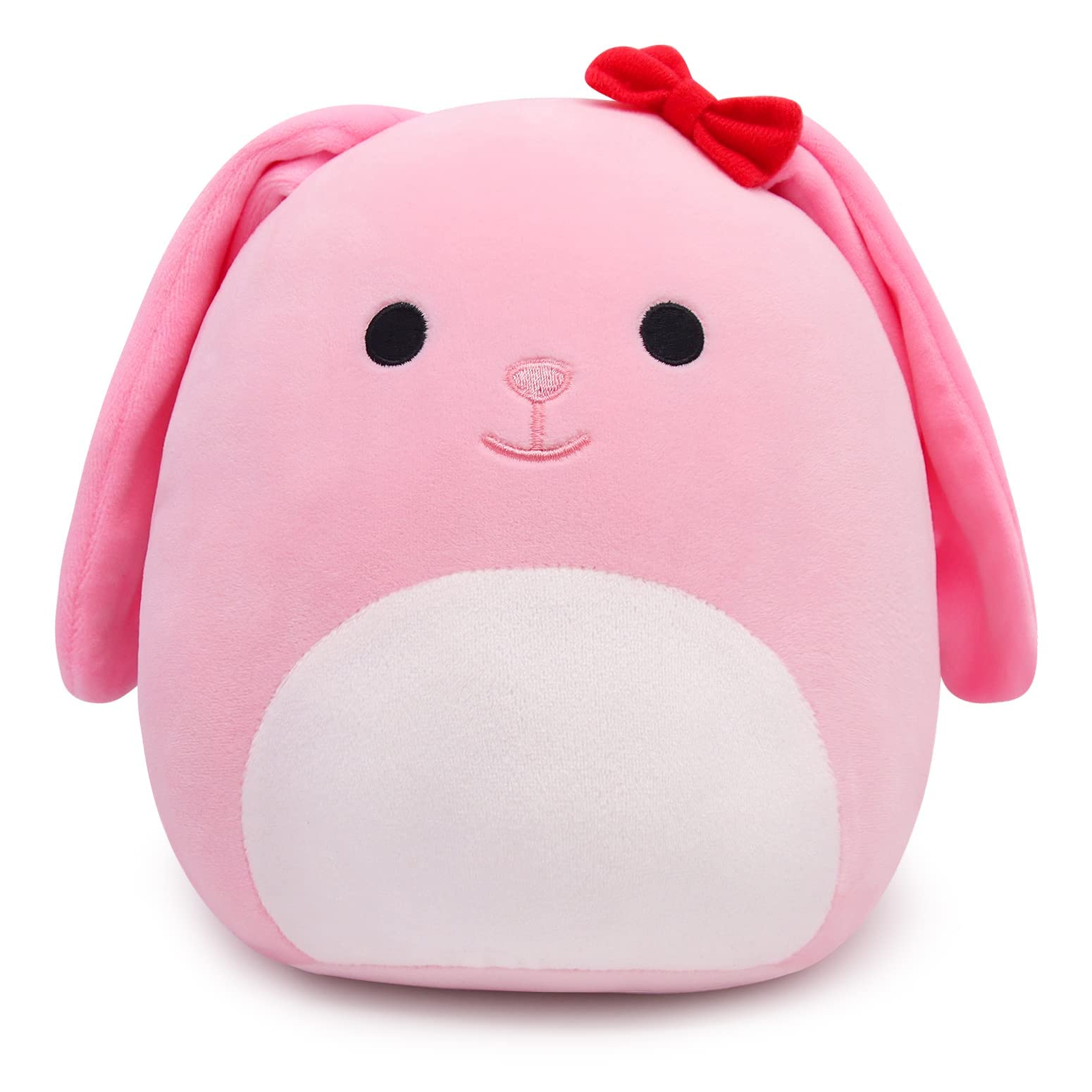 Almofada De Pelúcia Chudatom Cute Rabbit Stuffed Animal Toy Rosa