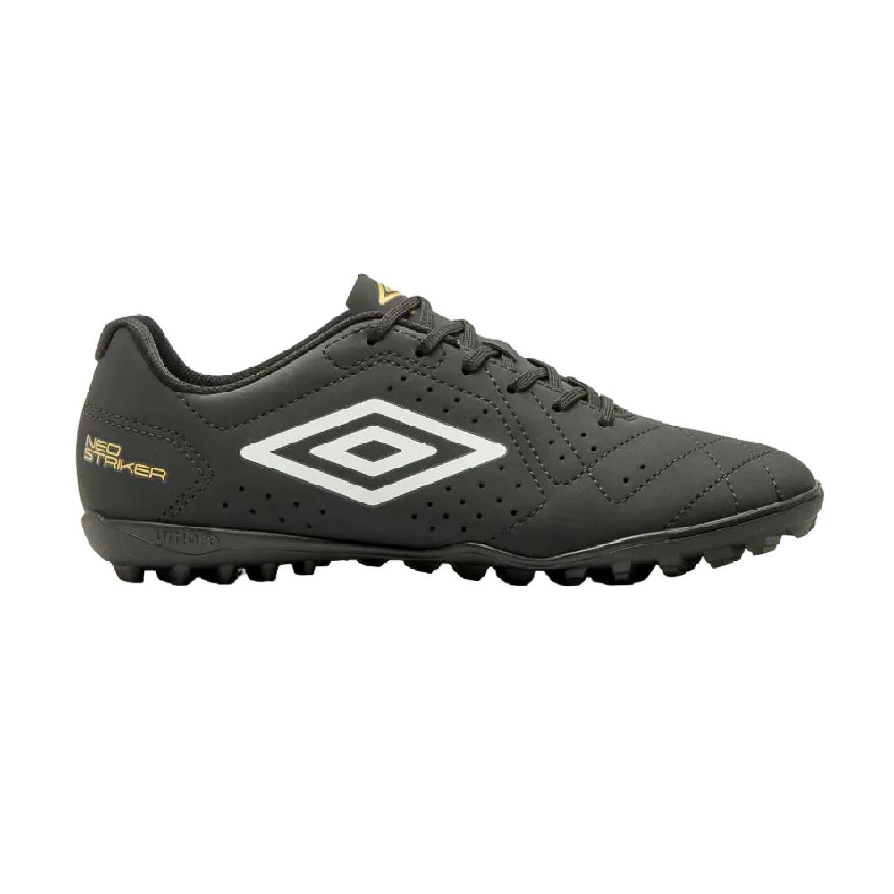 Chuteira Umbro Society Neo Striker Preto/dourado/branco 041