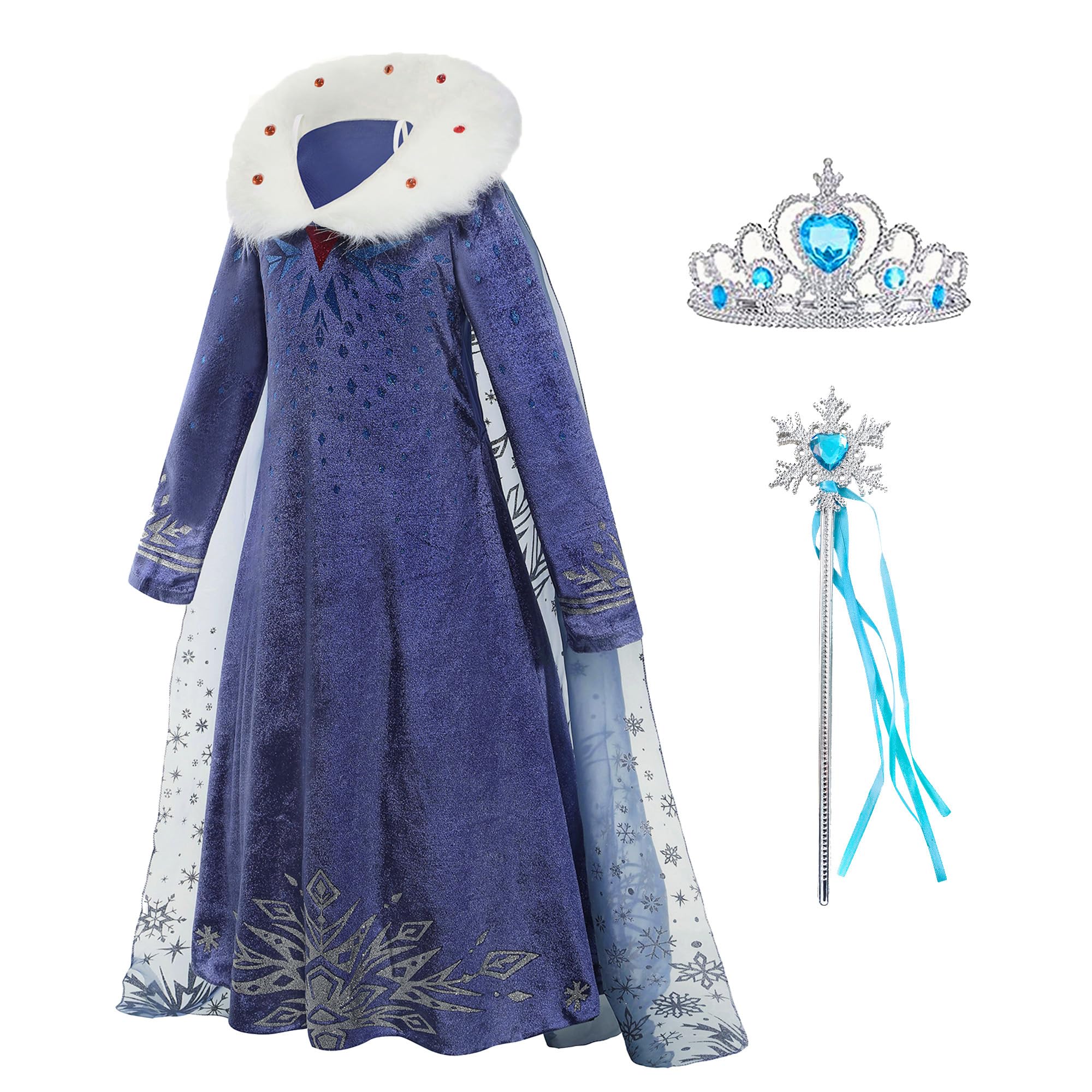 Fantasia De Princesa Gridamea Elsa Dress Up Para Meninas De 3 A 10 Anos