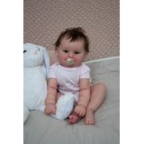 Boneca Reborn Terabithia Sweet Smile 50 Cm De Silicone Para Corpo Inteiro
