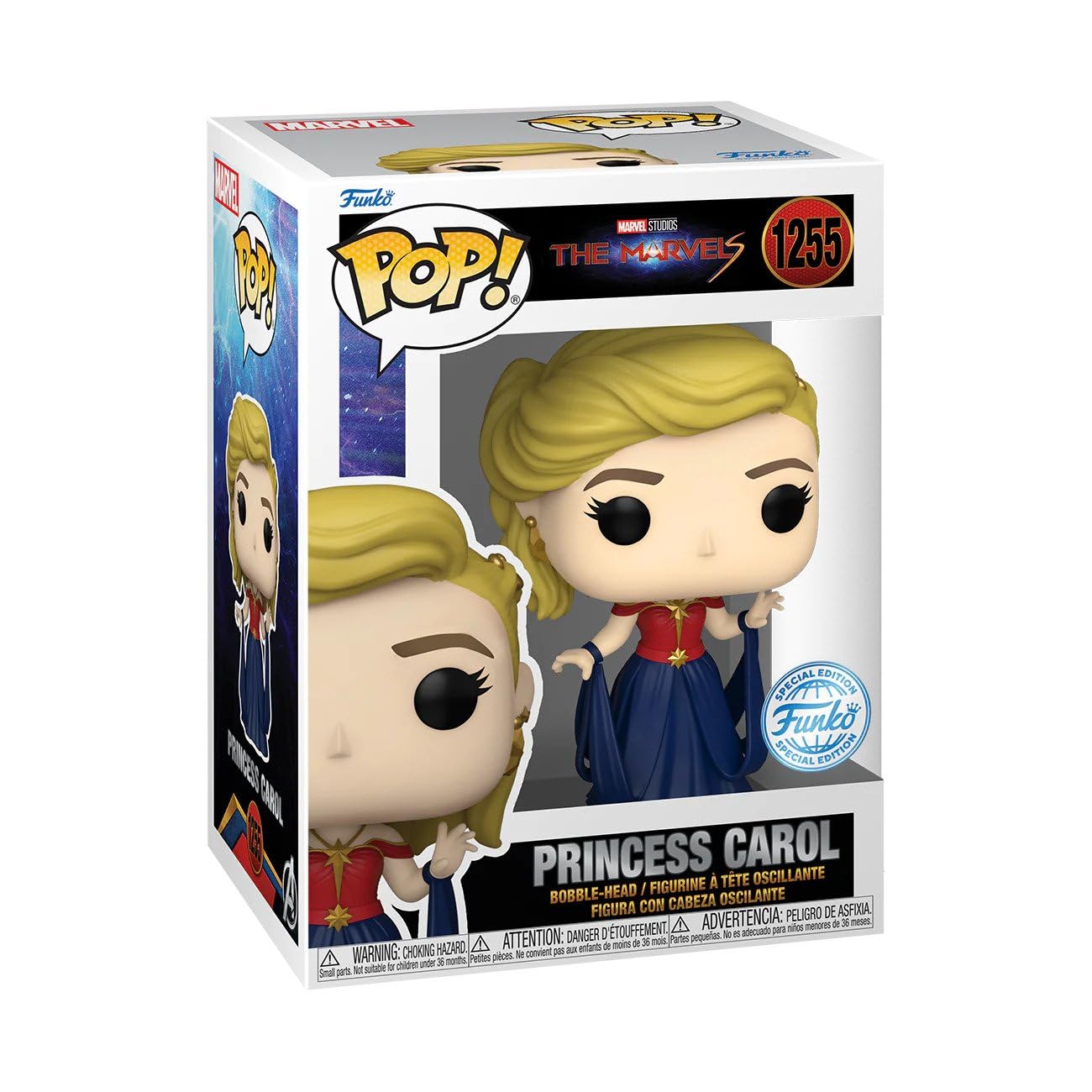 Boneco De Ação Funko Pop Captain Marvel Princess Carol 1255