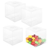 Caixas De Presente Eatheaty 100pcs Clear Pet 5x5x5cm Para Halloween