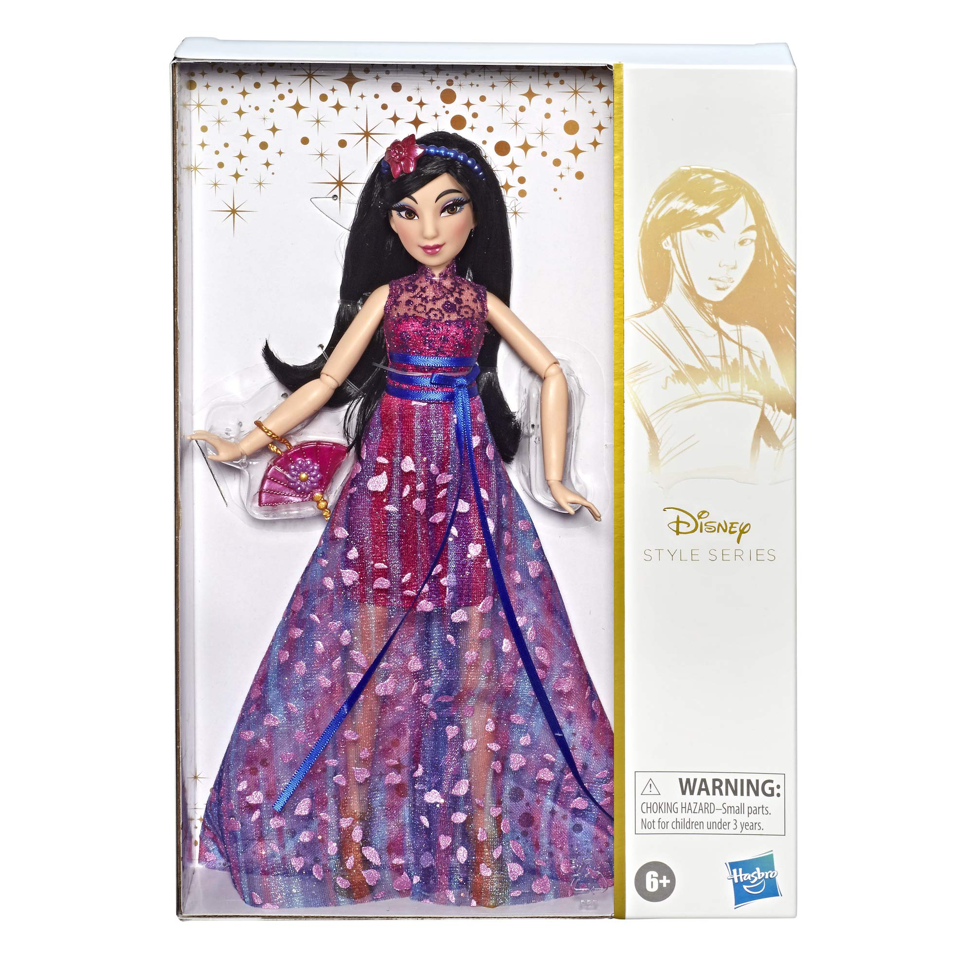 Boneca Disney Princess Style Series Mulan Com Bolsa E Sapatos