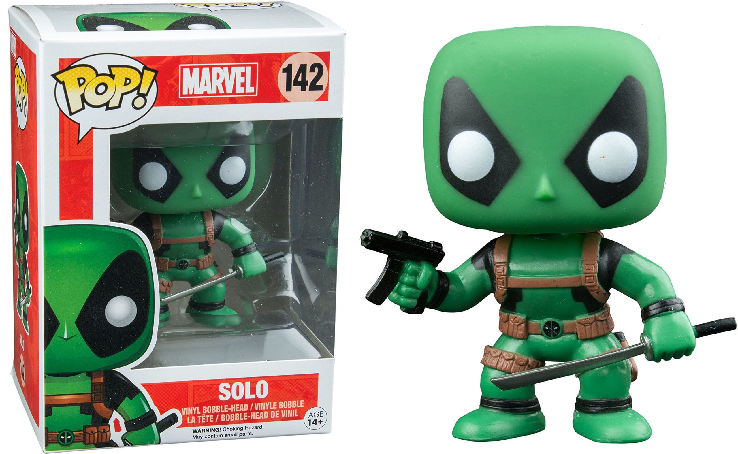 Boneco No.142 Exclusivo De Vinil Funko Marvel Deadpool Solo Pop