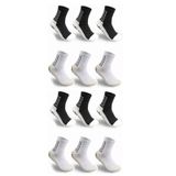 Meias Esportivas Azusumi, Antiderrapantes, Para Futebol E Basquete, 6 Pares