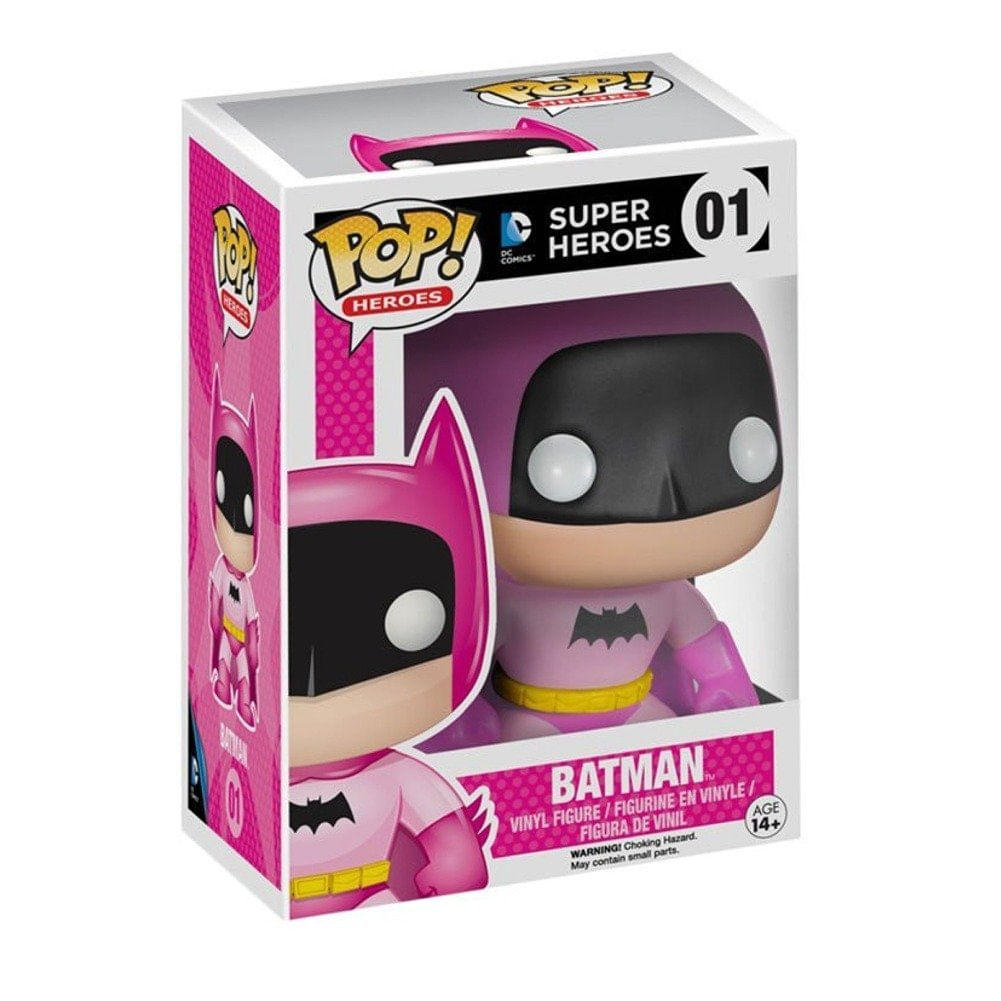 Boneco De Vinil Toy Funko Pop Do Batman, 75º Aniversário, Rosa