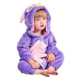 Macacão Michley Unissex Para Bebês E Meninas Com Capuz, Coruja De Inverno 6-12m