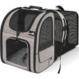 Mochila Pet Carrier Pecute Expansível Para Cães E Gatos