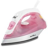 Ferro De Passar A Vapor Britania 1120w 220v Branco-rosa - Antiaderente