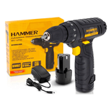 Furadeira E Parafusadeira Hammer A Bateria 12v C- Acessorios