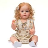 Boneca Infantil Reborn Terabithia 55 Cm De Vinil De Silicone Para Corpo Inteiro