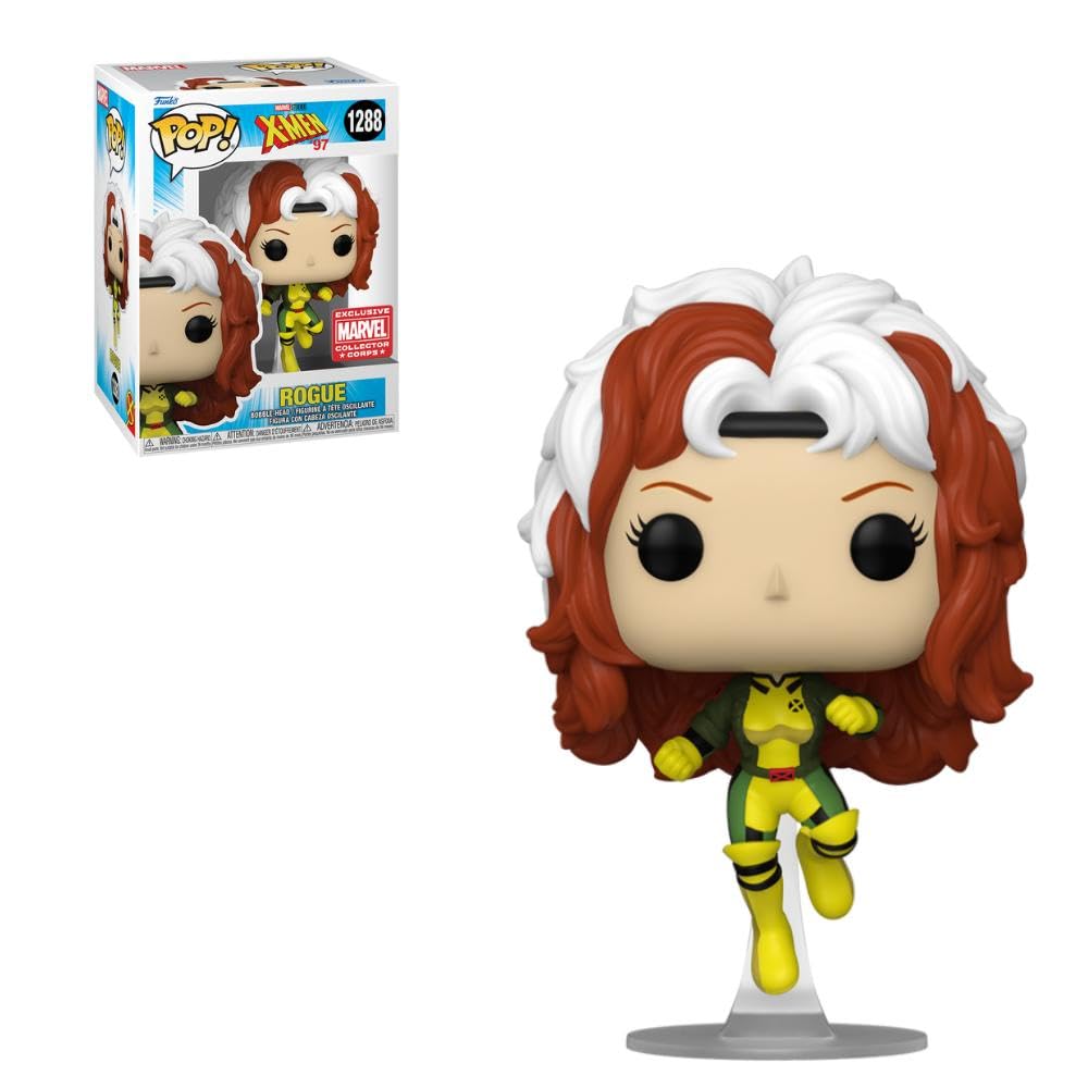 Boneco De Ação Funko Pop! Marvel Collector Corps X-men &#39;97 Rogue #1288 Com Estojo De Acrílico