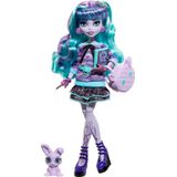 Doll Monster High Twyla Creepover Party Com O Coelhinho De Estimação Dustin