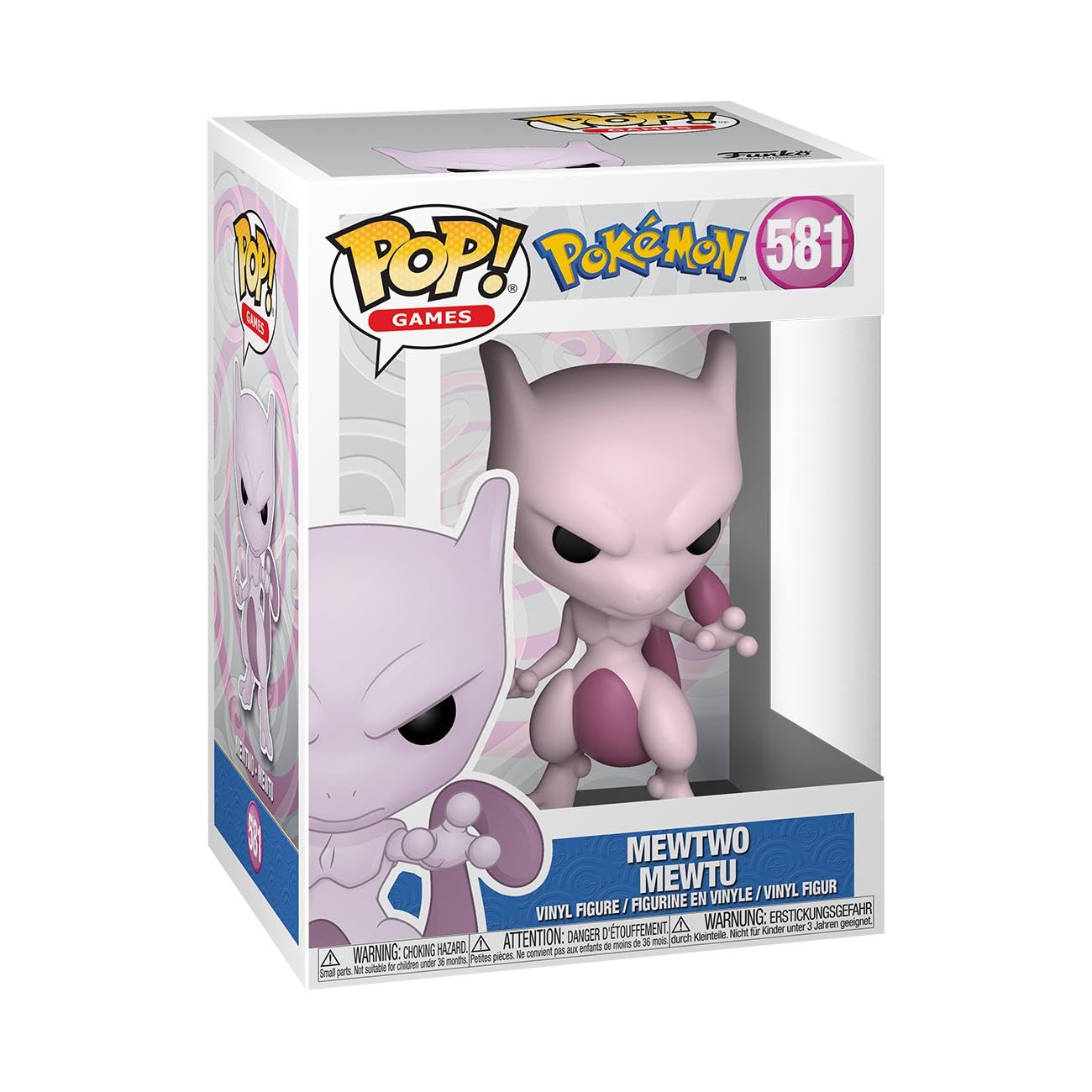 Estatueta Funko Pokémon Mewtwo Pop De 10 Cm Em Vinil Colecionável