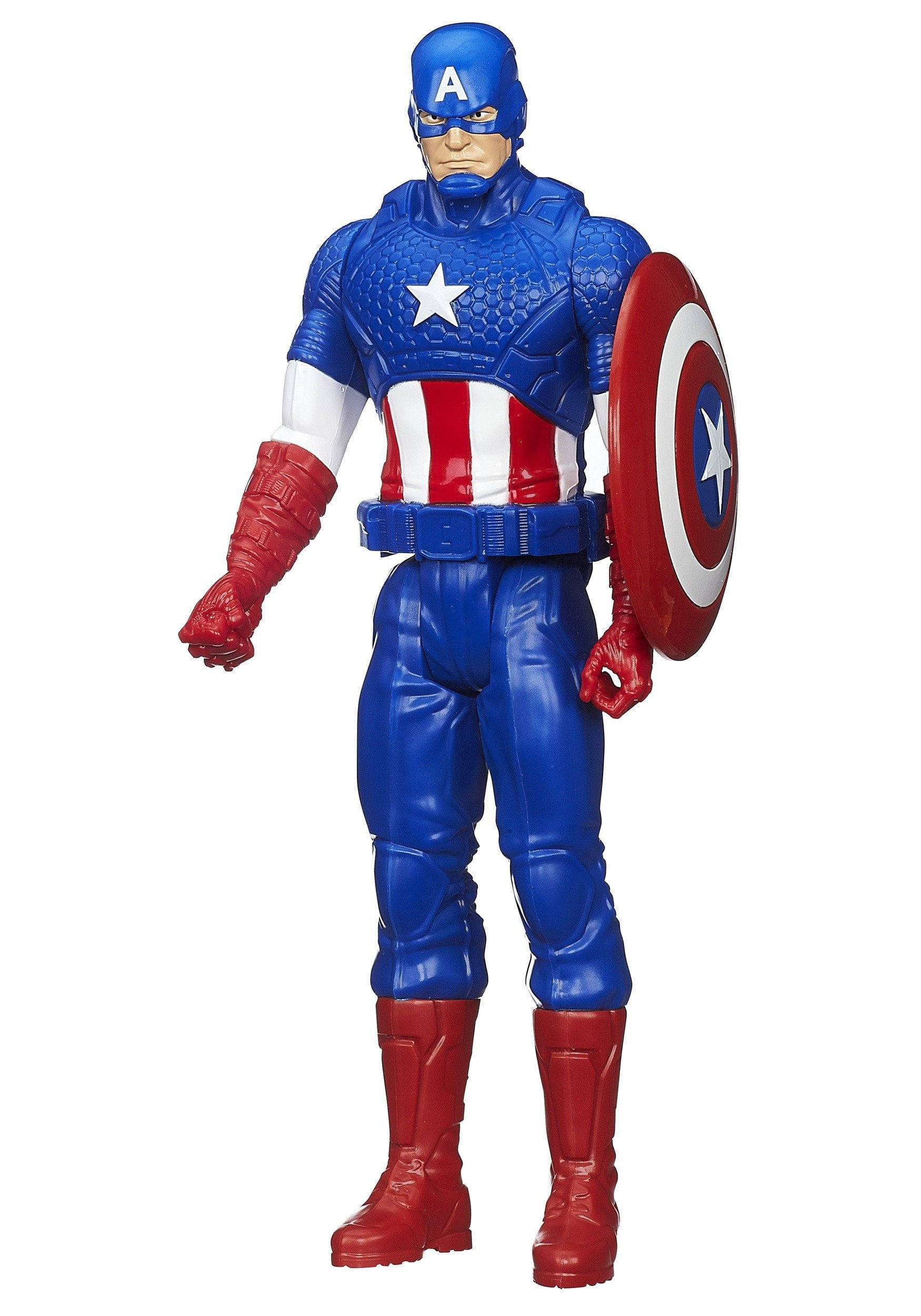 Boneco De Ação Marvel Avengers Titan Hero Capitão América 30cm