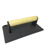 Prensador Retangular Para Carnes Bife Hamburguer Ferro Prana