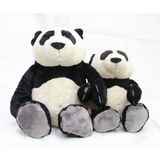 Casal urso panda macio de pelúcia 25cm e 15cm casa dos ursos