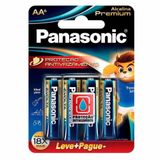 Pilha Alcalina Premium Panasonic Aa Pequena 06 Unidades Lr6egr-6b96 [f108]