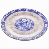 Prato De Sobremesa De Porcelana Blue Garden 19,5cm 1 Peça - Lyor