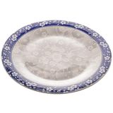 Prato Raso De Porcelana Blue Garden 26cm 1 Peça - Lyor