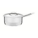 Panela Tramontina Professional Em Aço Inox Fundo Triplo Com Tampa Plana Detalhe Satinado 20 Cm 2,9 L - 62621/200