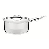 Panela Tramontina Professional Em Aço Inox Fundo Triplo Com Tampa Plana Detalhe Satinado 24 Cm 4,7 L - 62621/240