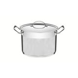 Caldeirão Tramontina Professional Em Aço Inox Fundo Triplo Com Tampa Plana Detalhe Satinado 20 Cm 4,6 L - 62625/200