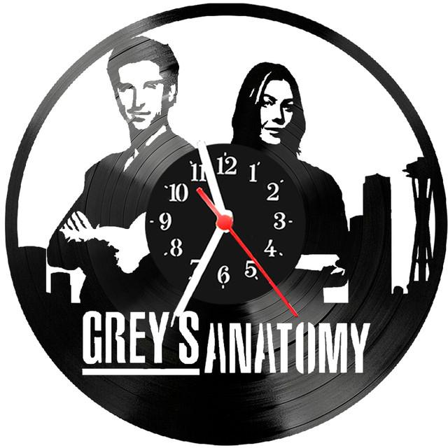 Relógio Parede Vinil Lp Ou Mdf Greys Anatomy Serie