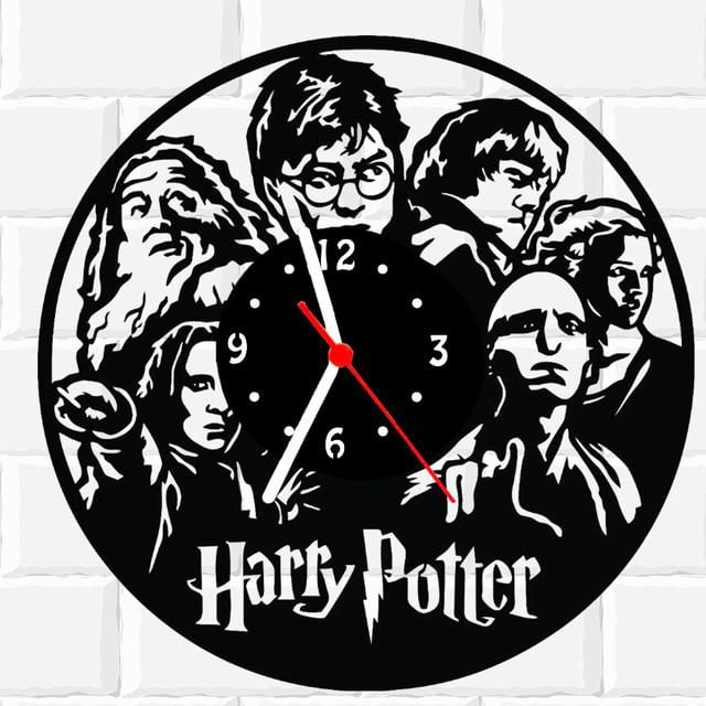 Relógio Parede Vinil Lp Ou Mdf Harry Potter 3