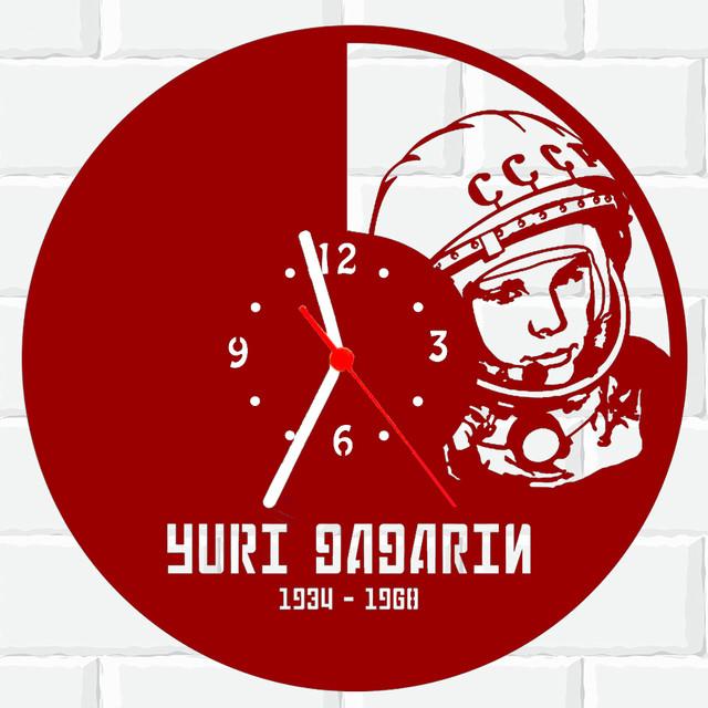 Relógio Parede Vinil Lp Ou Mdf Yuri Gagarin Astronauta