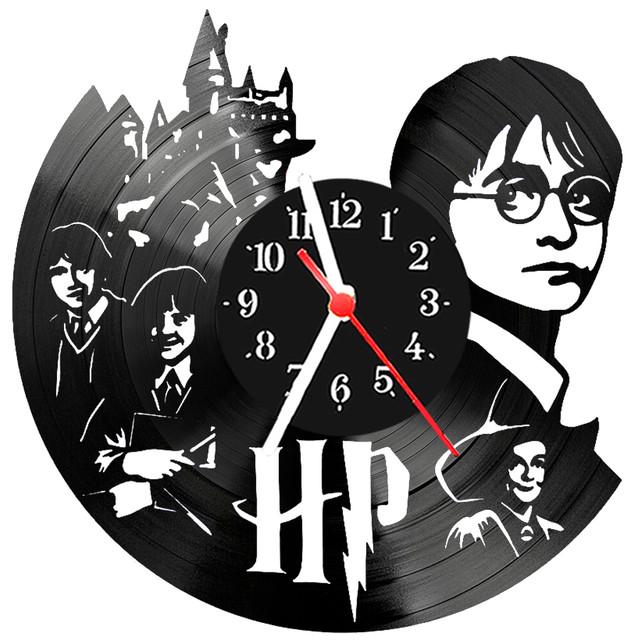 Relógio Parede Vinil Lp Ou Mdf Harry Potter 1