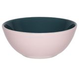 Kit 8 Tigelas Bowl Bicolor Verde E Rosa Oxford Cerâmica 600ml