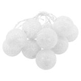 Cordão Fio De Luz Luminária De Bolinhas Led 10 Bolas 1,80m À Pilha