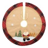 Saia Para Árvore De Natal Temática Papai Noel 68cm