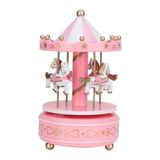 Caixinha De Música A Corda Enfeite Decorativo Carrossel 17cm