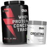 Combo Whey Protein Concentrado Creatina Dux Nutrition Doce De Leite