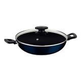 Wok Tramontina 28cm 3,2l Ravena Antiaderente Starflon Max Tampa De Vidro Tramontina