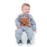 Conjunto Moletom Bebe Infantil Felpudo Blusão E Calça